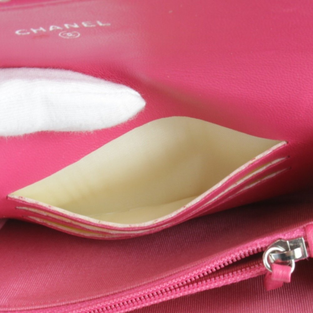 CHANEL Authentic Pink Leather Wallet - Picture 12 of 16